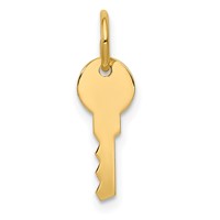 14K Polished Key Charm view 1
