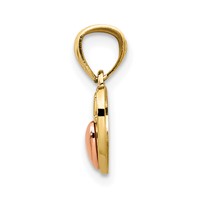 14K Two-tone Mini I Love U Charm view 2