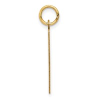 14K Yellow Gold Sunday the First Day Engravable Calendar Pendant view 2