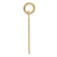 14K Yellow Gold Wednesday the First Day Engravable Calendar Pendant view 2
