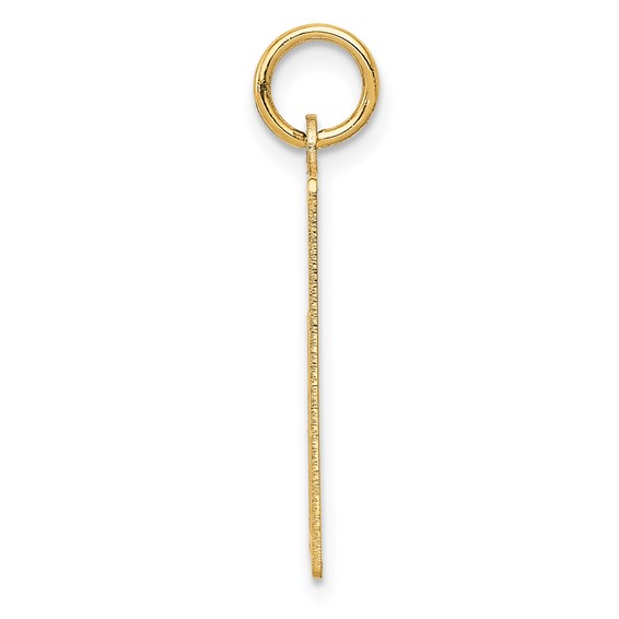 14k Wednesday the First Day Engravable Calendar Pendant