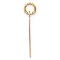 14K Yellow Gold Thursday the First Day Engravable Calendar Pendant view 2