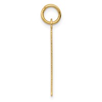 14K Yellow Gold Friday the First Day Engravable Calendar Pendant view 2