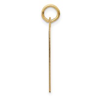 14K Yellow Gold Saturday the First Day Engravable Calendar Pendant view 2