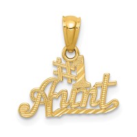 14K Yellow Gold #1 Aunt Pendant view 1