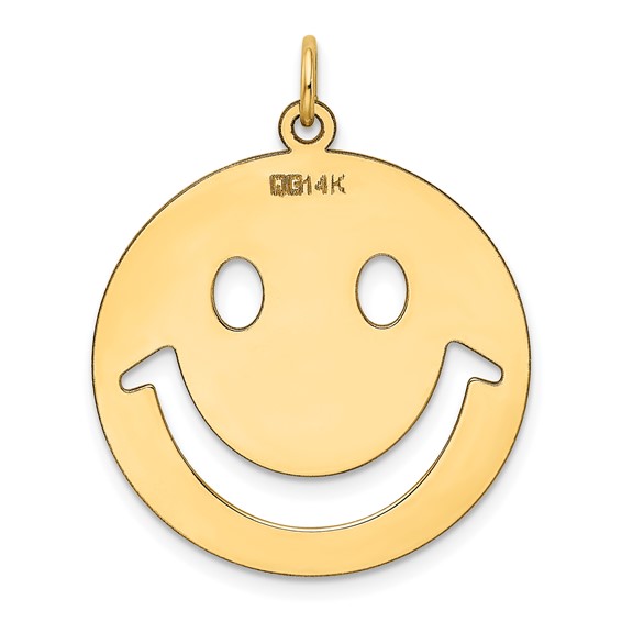 14k Cut-out Smiley Face Charm