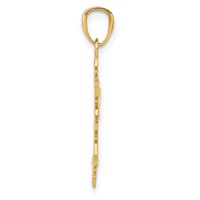 14K Diamond -Cut Snowflake Pendant view 2