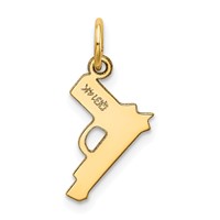 14K Pistol Charm view 3