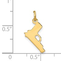 14K Pistol Charm view 4