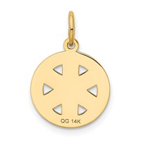 14K Yellow Gold Small Paramedic Medical Charm view 3