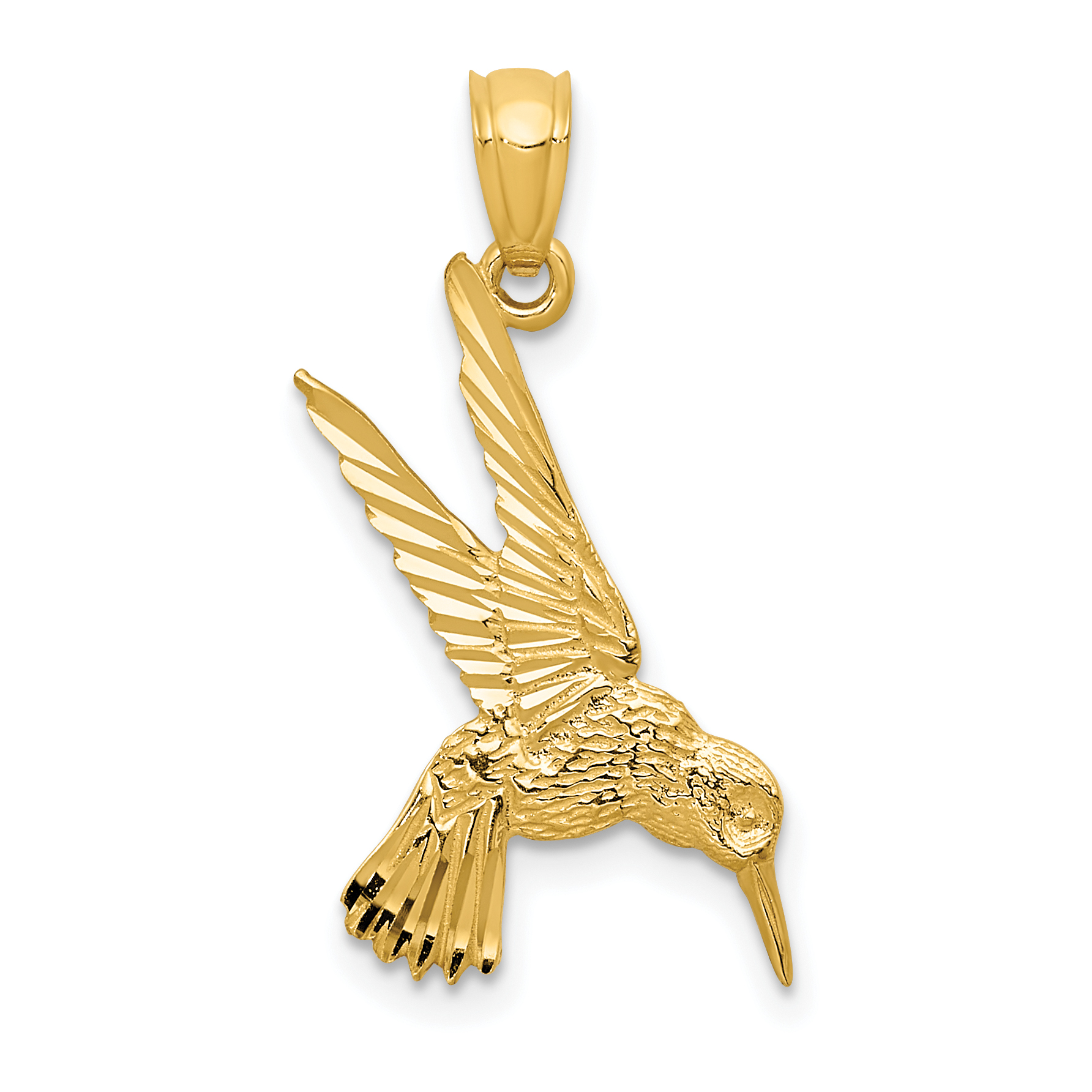 14k Hummingbird Pendant (YC597)