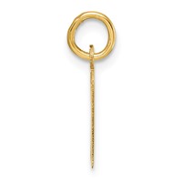 14K Small Slanted Block Letter K Initial Charm view 2