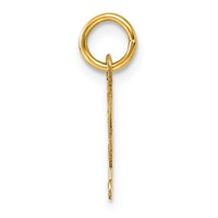14K Yellow Gold Small Fancy Script Letter G Initial Charm view 2