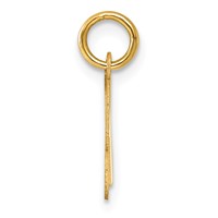 14K Small Fancy Script Letter H Initial Charm view 2