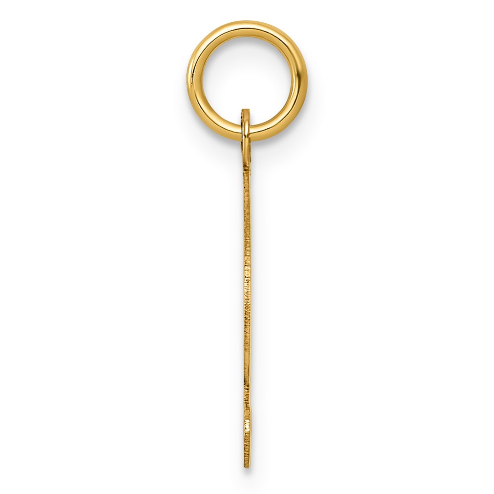 14K Medium Fancy Script Letter F Initial Charm (YC652F)