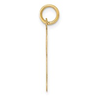 14K Large Fancy Script Letter G Initial Charm view 2