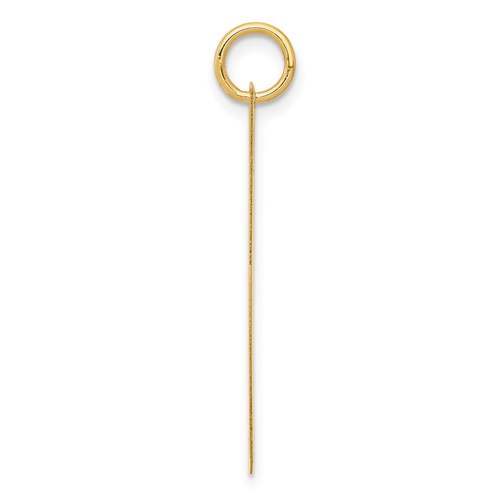 14k Large Fancy Script Letter J Initial Charm (YC654J)