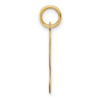 14K Yellow Gold Large Fancy Script Letter K Initial Charm view 2