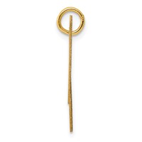 14K Yellow Gold Large Fancy Script Letter N Initial Charm view 2