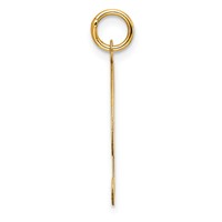 14K Yellow Gold Large Fancy Script Letter P Initial Charm view 2