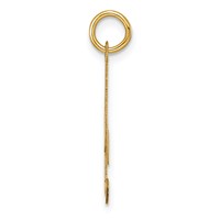 14K Yellow Gold Large Fancy Script Letter R Initial Charm view 2