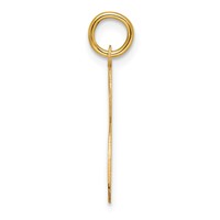 14K Yellow Gold Large Fancy Script Letter S Initial Charm view 2