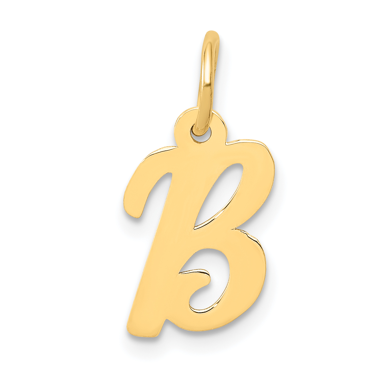 14k Small Script Letter B Initial Charm (YC658B)