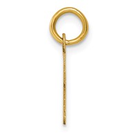 14K Small Script Letter D Initial Charm view 2