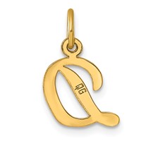 14K Small Script Letter D Initial Charm view 3