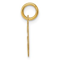 14K Yellow Gold Small Script Letter G Initial Charm view 2