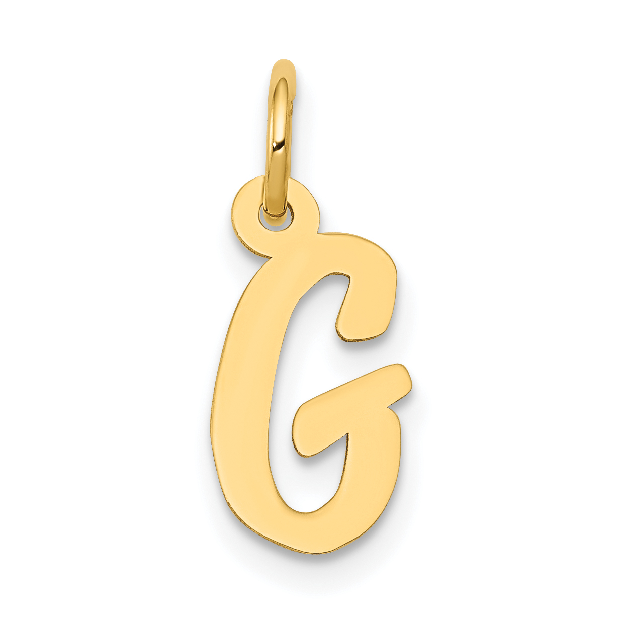 14k Small Script Letter G Initial Charm (YC658G)