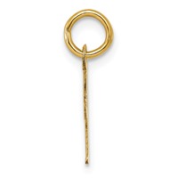 14K Small Script Letter I Initial Charm view 2