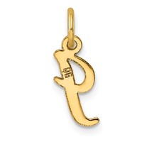 14K Small Script Letter I Initial Charm view 3