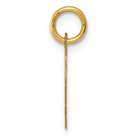 14K Small Script Letter J Initial Charm view 2