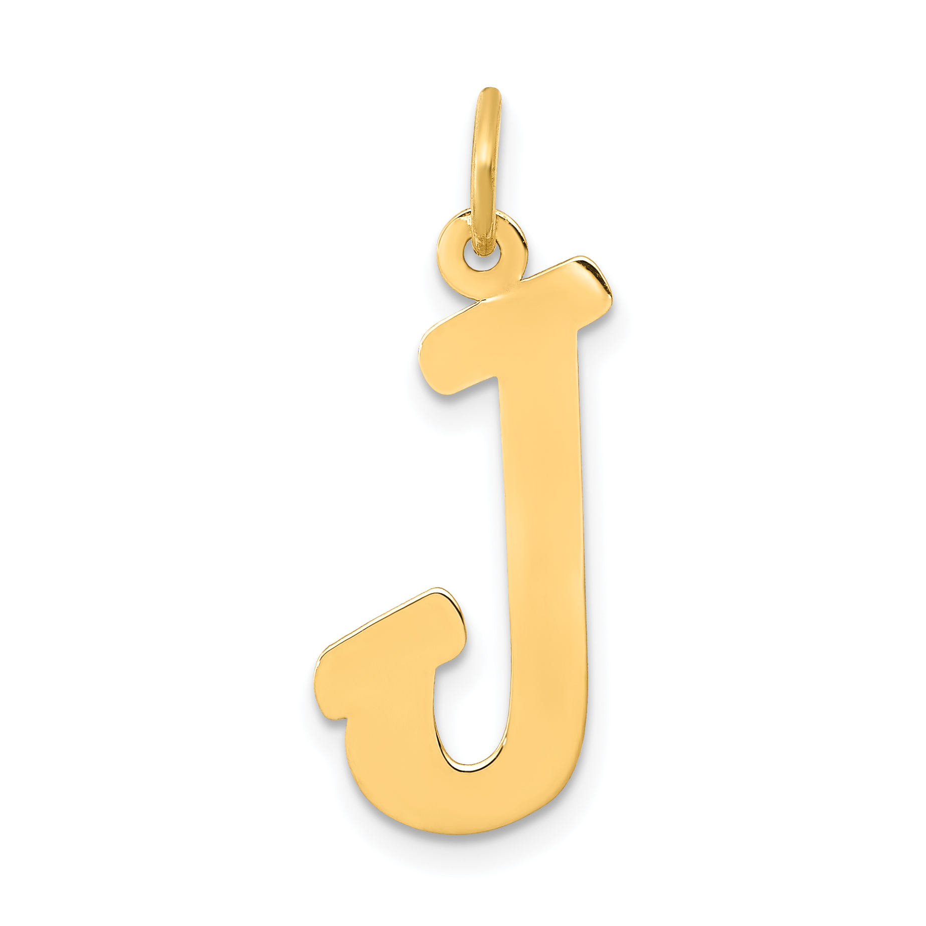 14k Small Script Letter J Initial Charm (YC658J)