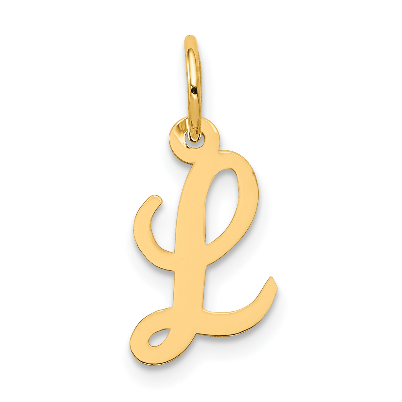 14k Small Script Letter L Initial Charm (YC658L)