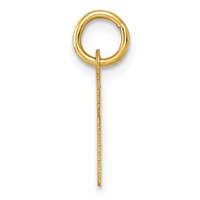14K Yellow Gold Small Script Letter M Initial Charm view 2