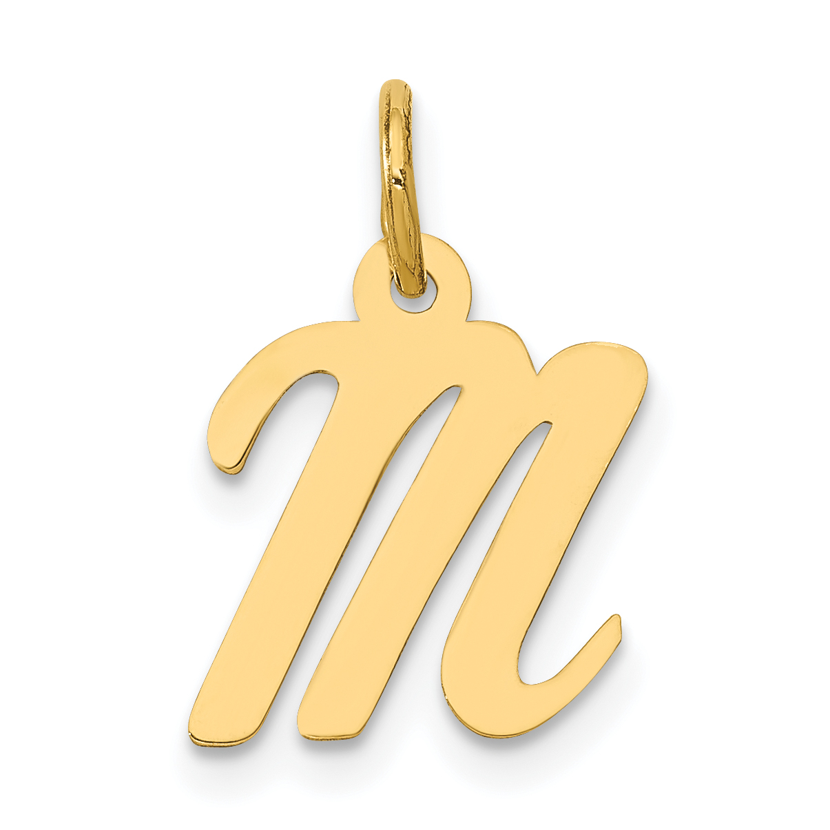14k Small Script Letter M Initial Charm (YC658M)