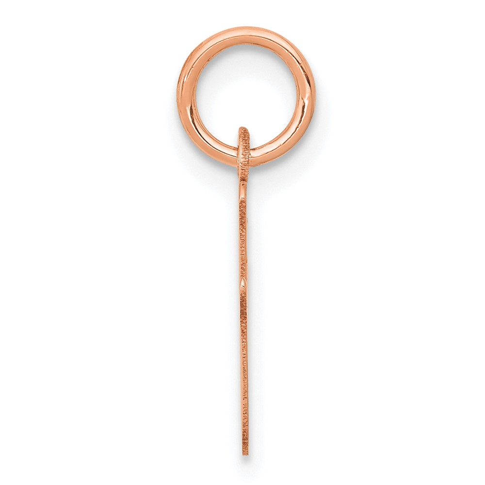 14k Rose Gold Small Script Letter I Initial Charm (YC658RI)