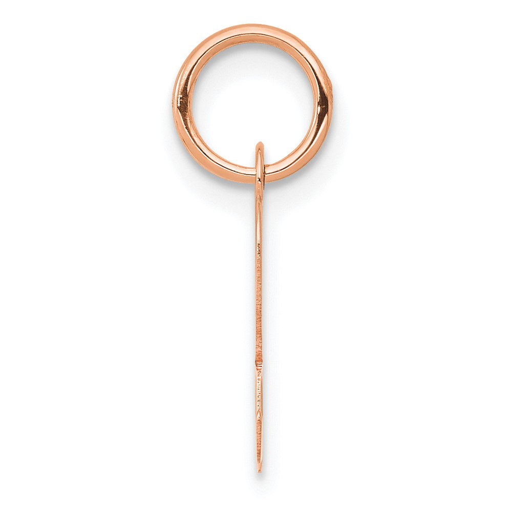 14k Rose Gold Small Script Letter R Initial Charm (YC658RR)