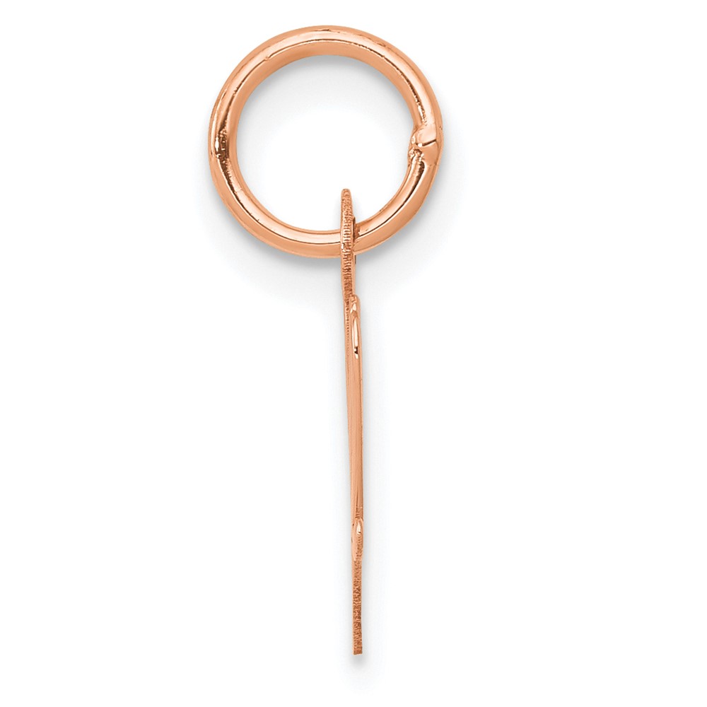 14k Rose Gold Small Script Letter W Initial Charm (YC658RW)