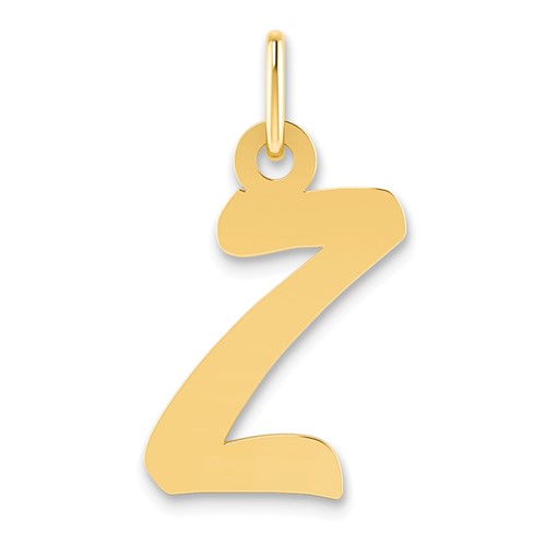 14k Small Script Initial Z Charm