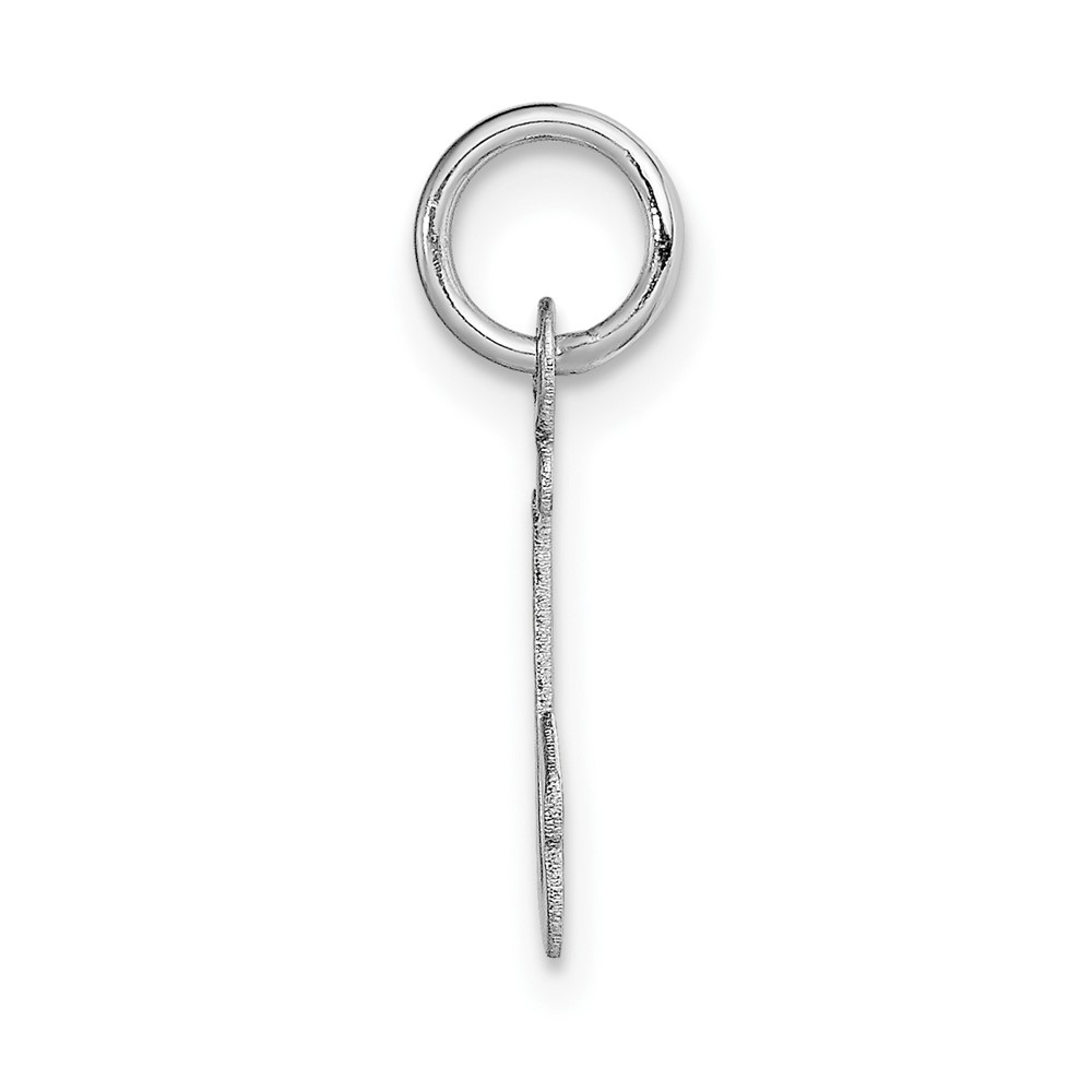 14k White Gold Small Script Letter J Initial Charm (YC659J)
