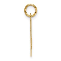 14K Medium Script Letter a Initial Charm view 2