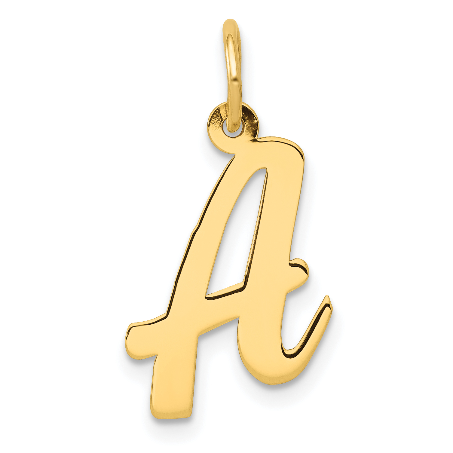 14k Medium Script Letter A Initial Charm (YC660A)