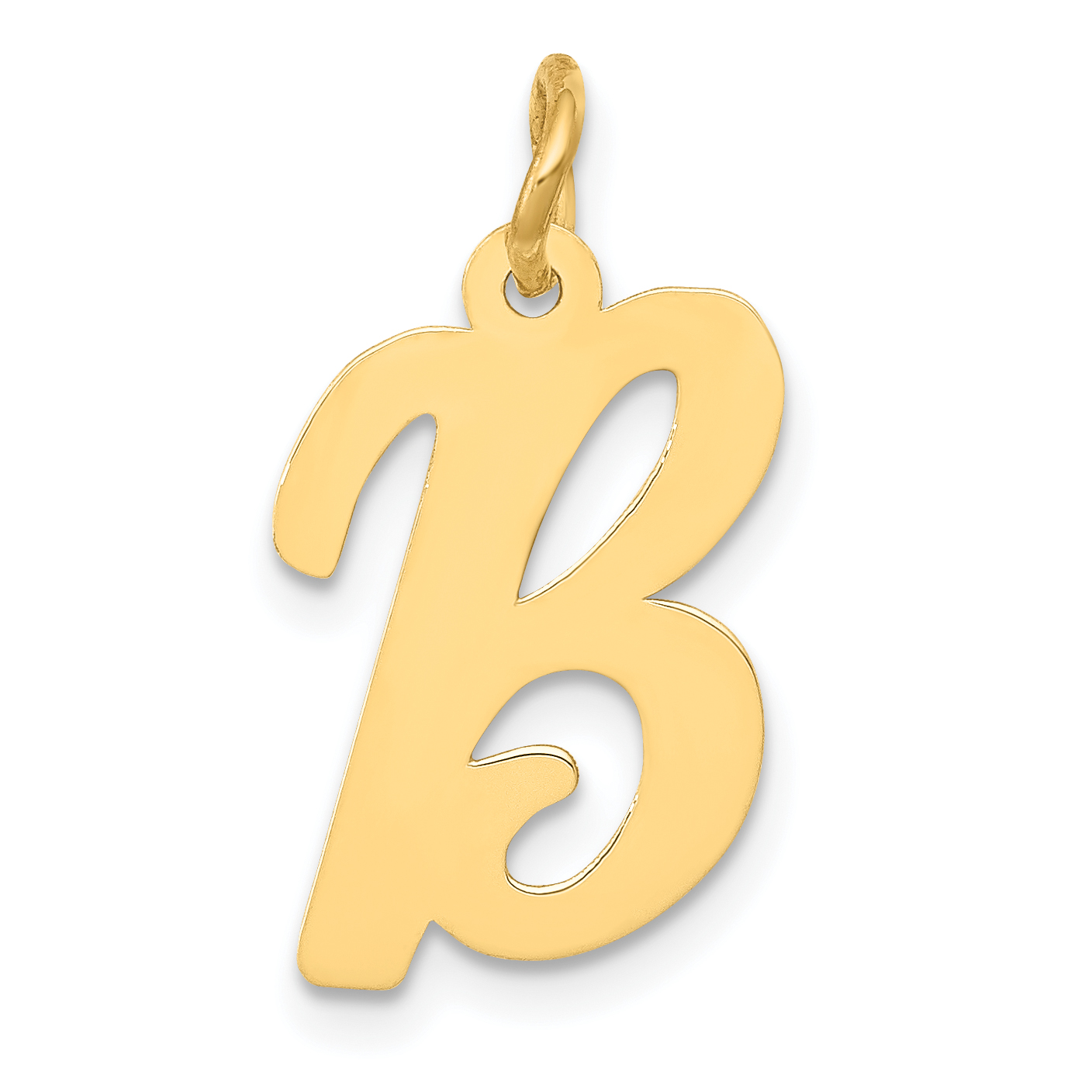 14k Medium Script Letter B Initial Charm (YC660B)