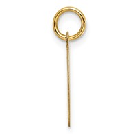 14K Yellow Gold Medium Script Letter C Initial Charm view 2