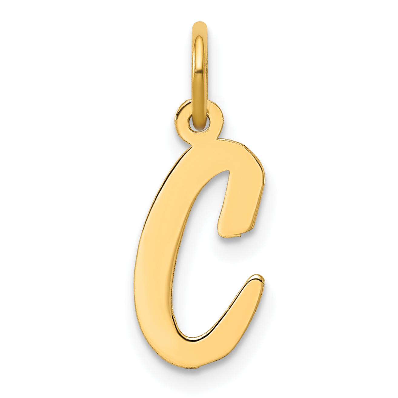 14k Medium Script Letter C Initial Charm (YC660C)