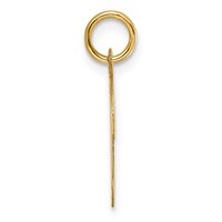 14K Yellow Gold Medium Script Letter D Initial Charm view 2