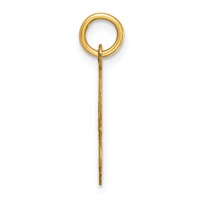 14K Medium Script Letter F Initial Charm view 2